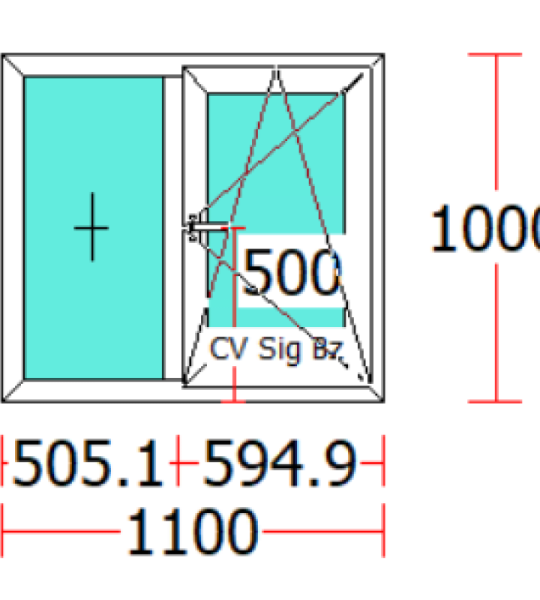 FEREASTRA PVC/2 CANAT