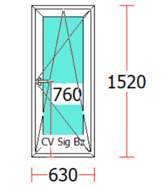 FEREASTRA PVC/1 CANAT