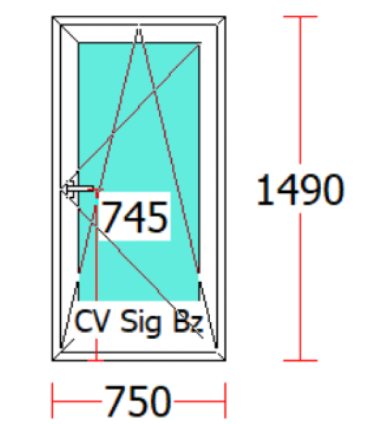 FEREASTRA PVC/1 CANAT