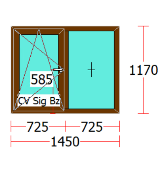 FEREASTRA PVC/1 CANAT