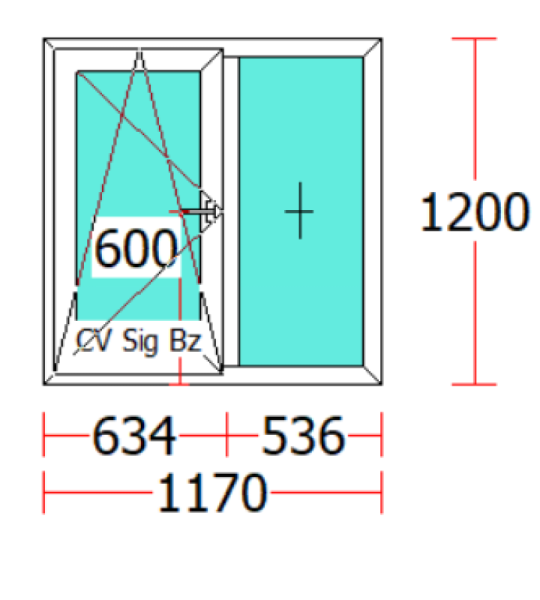FEREASTRA PVC/1 CANAT