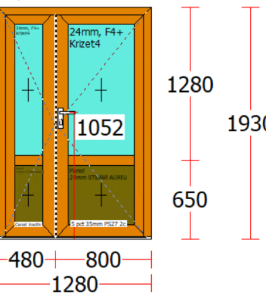 USA PVC EXTERIOR  fara garantie