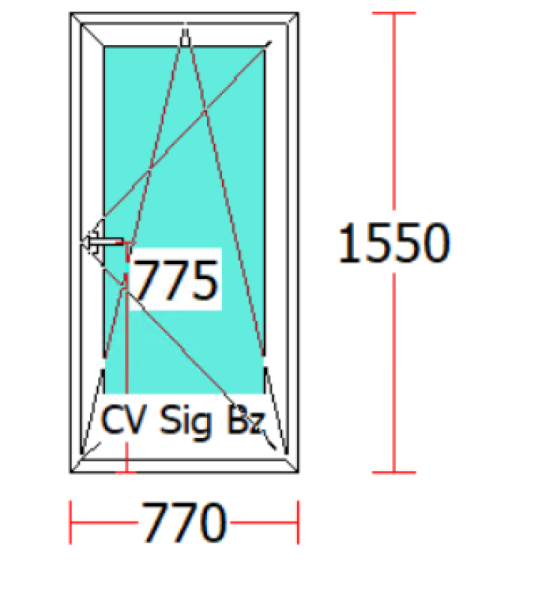 FEREASTRA PVC/1 CANAT